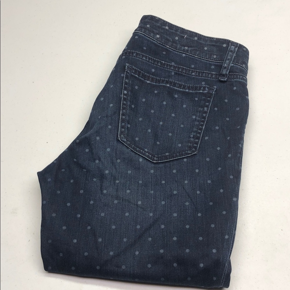ICONIC GAP 1969 POLKA DOT ALWAYS SKINNY CROP JEANS 4/27x24 ⭐️